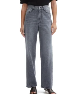 House of Dagmar Wide Leg Denim Light Grey