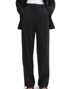 House of Dagmar Wide Leg Suit Trousers Black