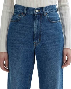 House of Dagmar Wide Leg Denim Dark Blue