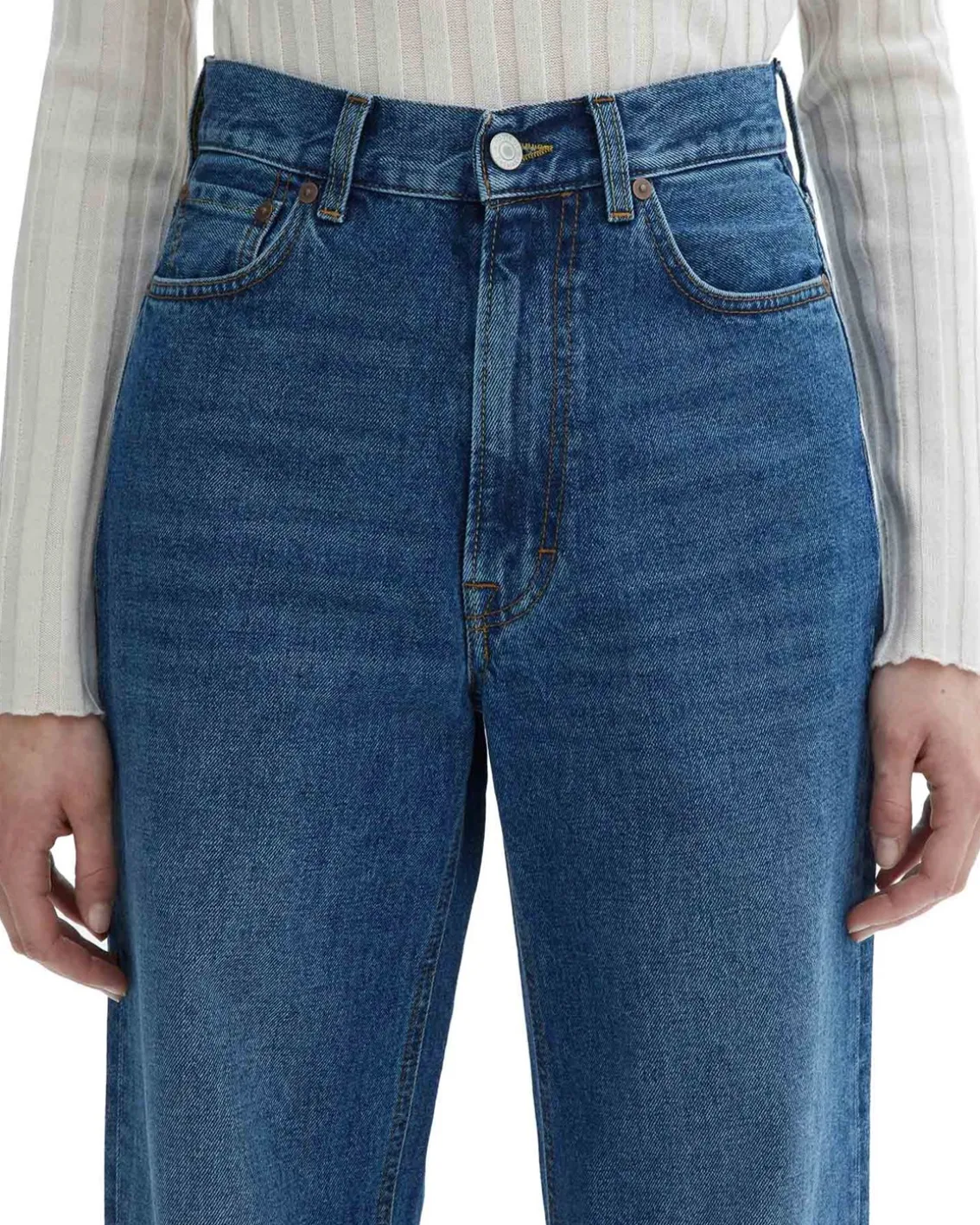 House of Dagmar Wide Leg Denim Dark Blue
