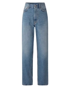 House of Dagmar Wide Leg Denim Light Blue Wash