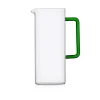 Ichendorf Jug With Green Handle Clear