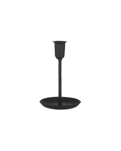 Iron Candle Holder Black