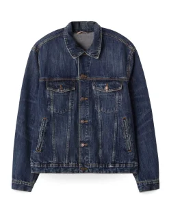 Jeanerica Joe Denim Jacket Dark Blue Righe
