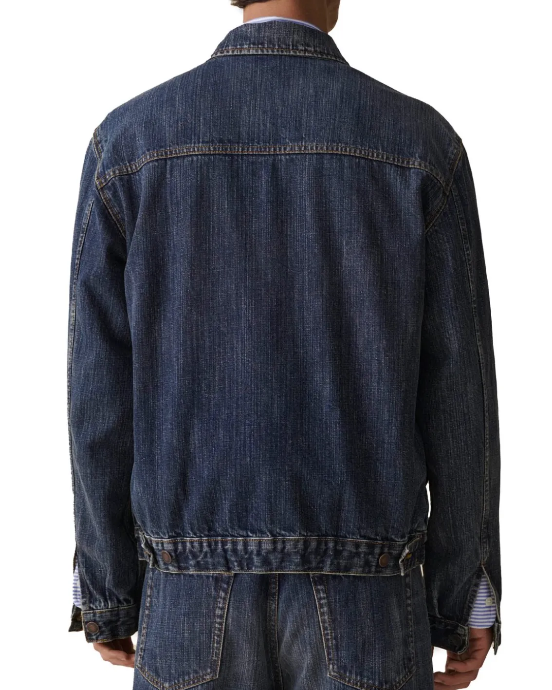 Jeanerica Joe Denim Jacket Dark Blue Righe