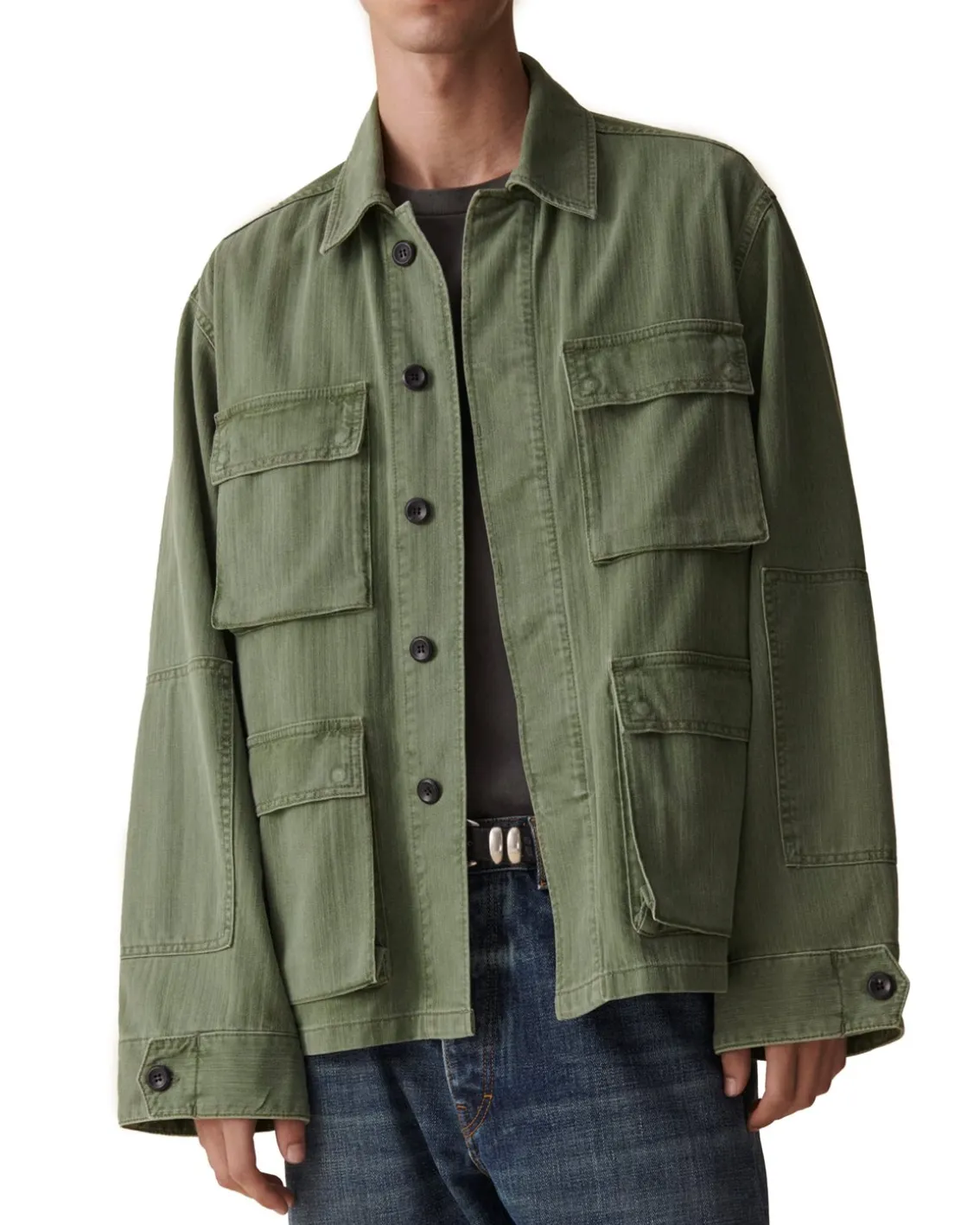 Jeanerica Luc Jacket Chevron Green