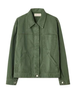 Jeanerica Nora Jacket Chevron Green