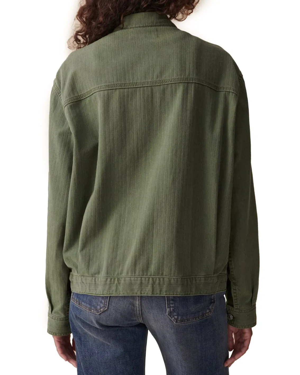 Jeanerica Nora Jacket Chevron Green