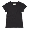 Jeanerica Valeria Rib Tee Black