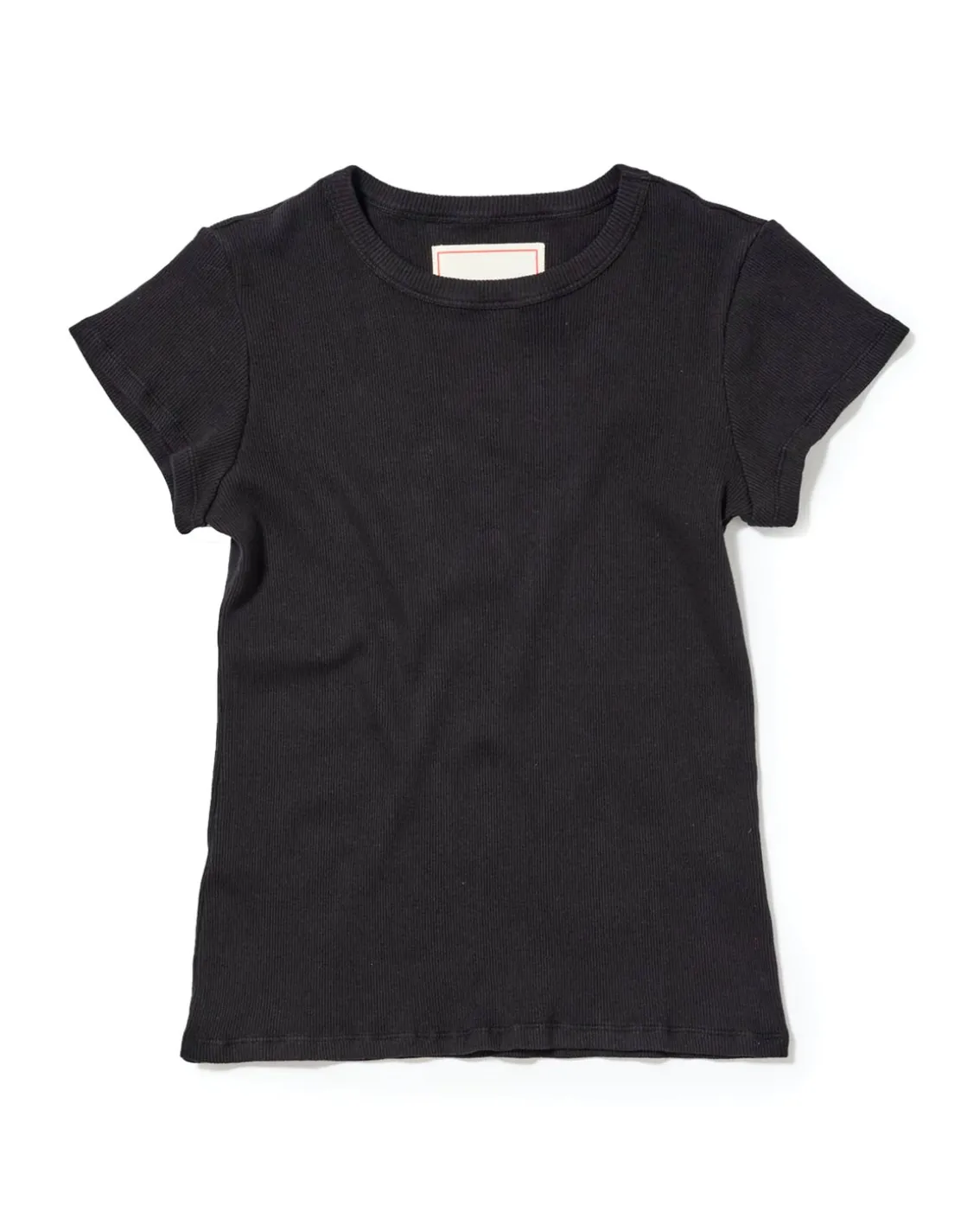 Jeanerica Valeria Rib Tee Black