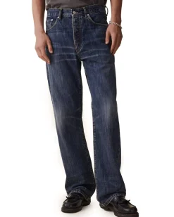 Jeanerica Vm009 Vega Jeans Dark Blue Righe