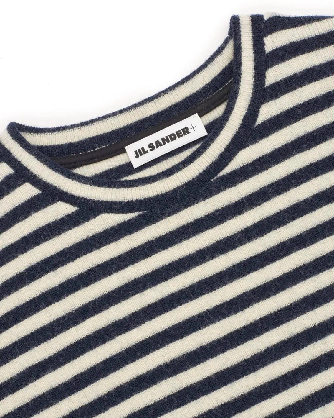 Jil Sander+ Boiled Wool Crew Neck Sweater Marinière