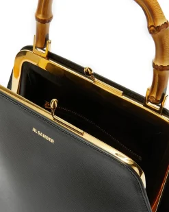 Jil Sander Goji Square Bag Black/Natural