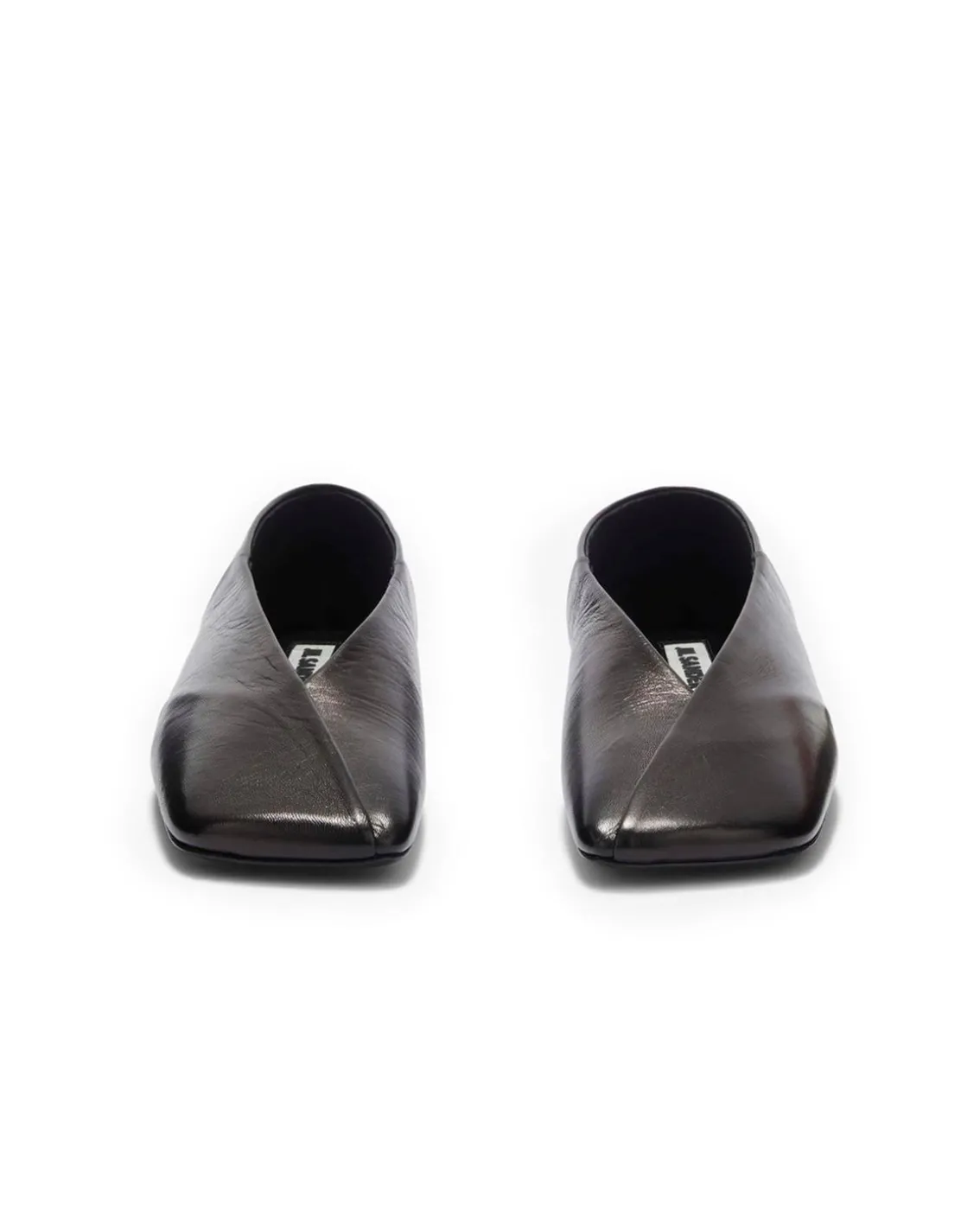 Jil Sander Leather Ballerinas Black