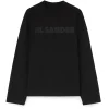 Jil Sander Logo Long Sleeve T-Shirt M Black