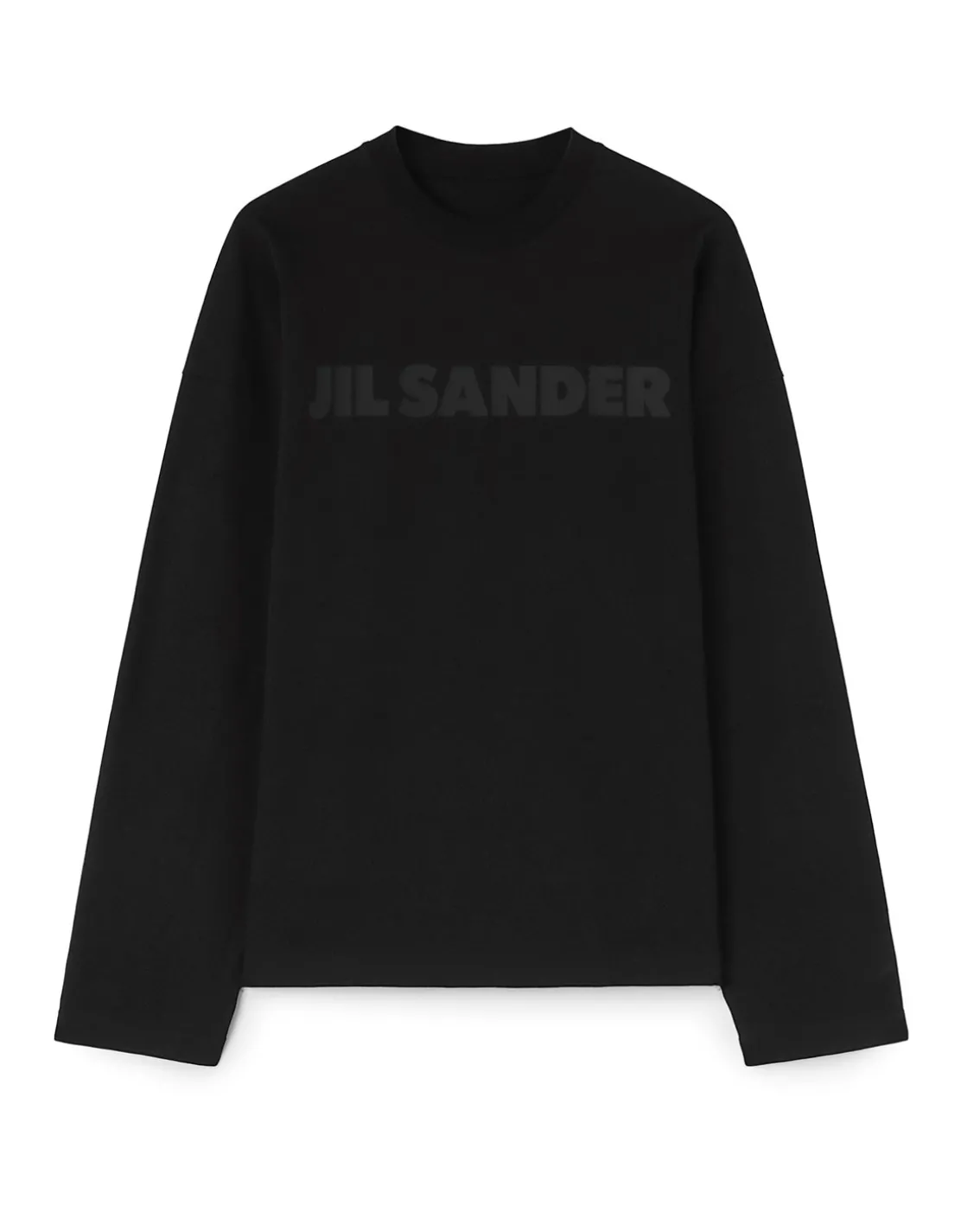 Jil Sander Logo Long Sleeve T-Shirt M Black