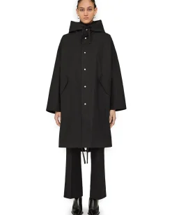 Jil Sander Logo Parka Black