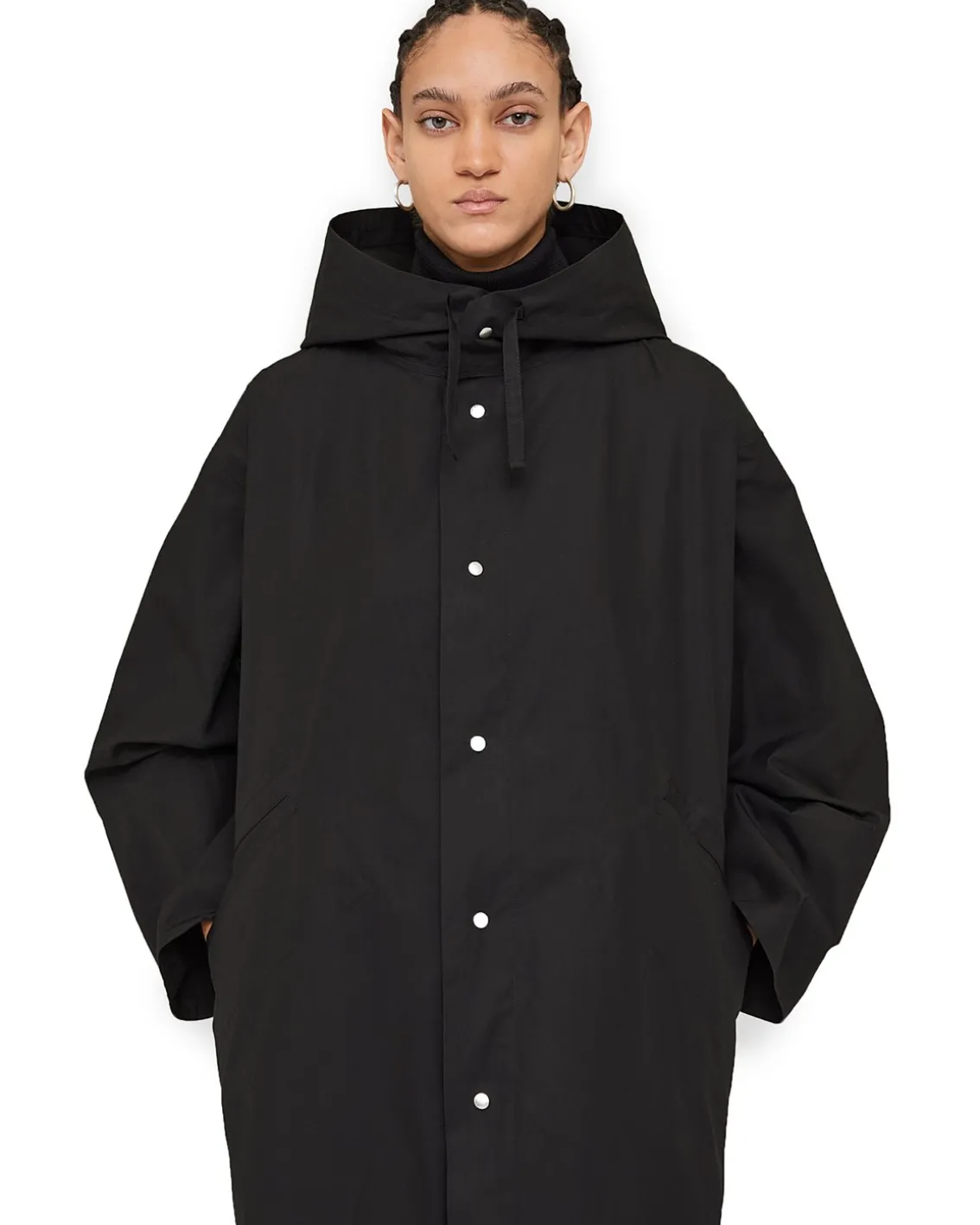 Jil Sander Logo Parka Black