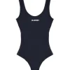 Jil Sander+ Logo Swimsuit Black