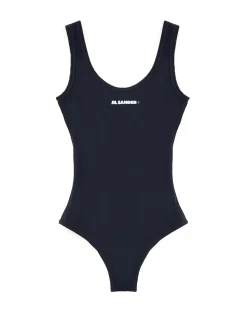 Jil Sander+ Logo Swimsuit Black