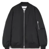 Jil Sander Padded Bomber Jacket Black