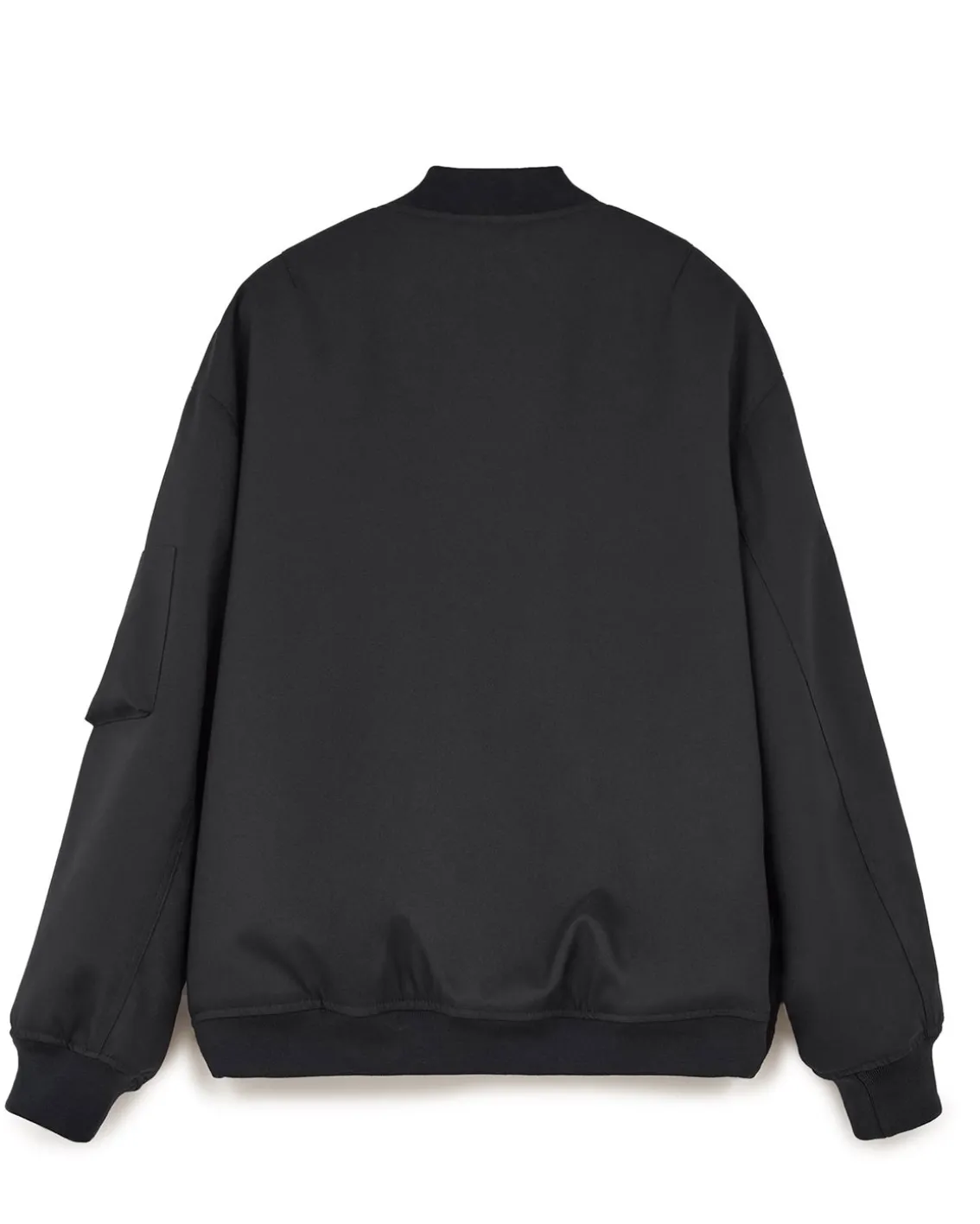 Jil Sander Padded Bomber Jacket Black