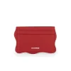 Jil Sander Wave Card Holder Cedar Red