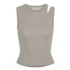 Kernemilk Hole In A Tank Top Beige