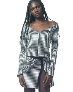 Kernemilk Spring Cardigan Black/White