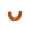 &Klevering Churros Double Candle Holder Brown