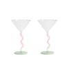 &Klevering Coupe Curve Set Of 2 Multicolor