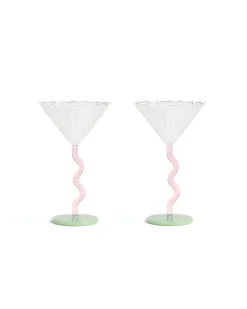 &Klevering Coupe Curve Set Of 2 Multicolor