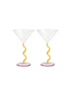 &Klevering Coupe Curve Set Of 2 Caramel