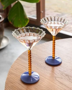 &Klevering Coupe Perle Set Of 2 Amber