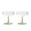&Klevering Coupe Twirl Set Of 2 Green