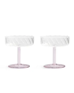 &Klevering Coupe Twirl Set Of 2 Pink