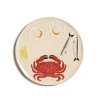 &Klevering Crab Platter Multicolor