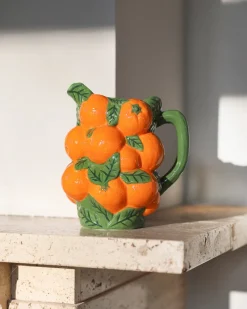 &Klevering Jug Orange Multicolor