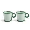 &Klevering Loop Mug Large Set Of 2 Green