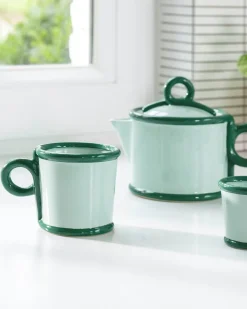 &Klevering Loop Mug Large Set Of 2 Green