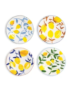 &Klevering Plate Lemon Twig Set Of 4