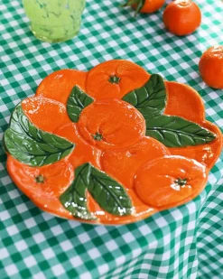 &Klevering Plate Orange Multicolor