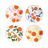 &Klevering Plate Orange Twig Set Of 4