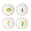 &Klevering Plate Vegetable Large Set Of 4 Multicolor