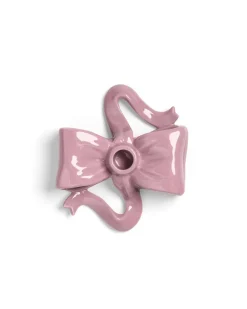 &Klevering Ribbon Candle Holder Pink