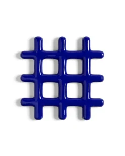 &Klevering Trivet Grid Blue