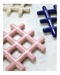 &Klevering Trivet Grid Pink