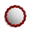 &Klevering Zigzag Mirror Burgundy
