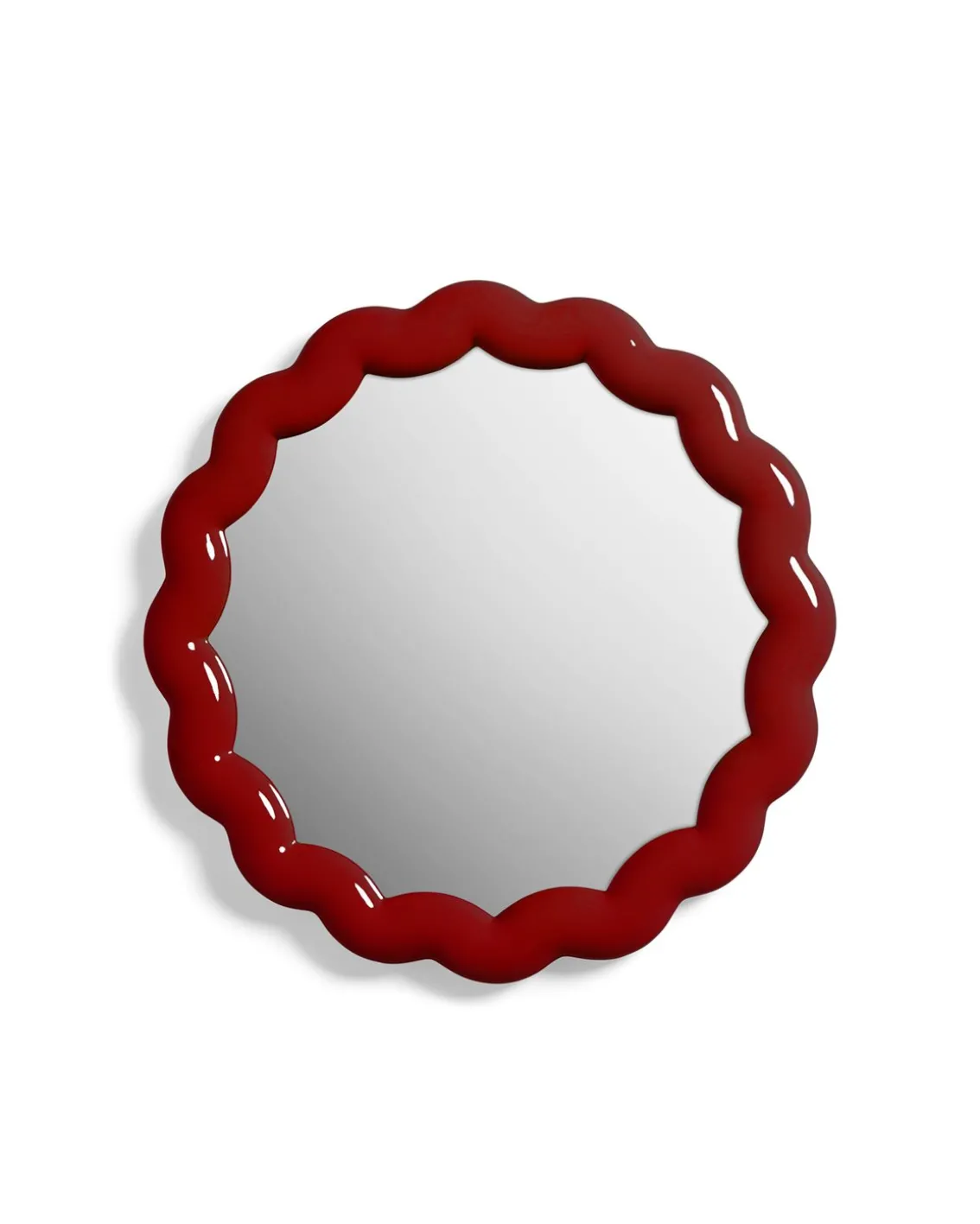 &Klevering Zigzag Mirror Burgundy