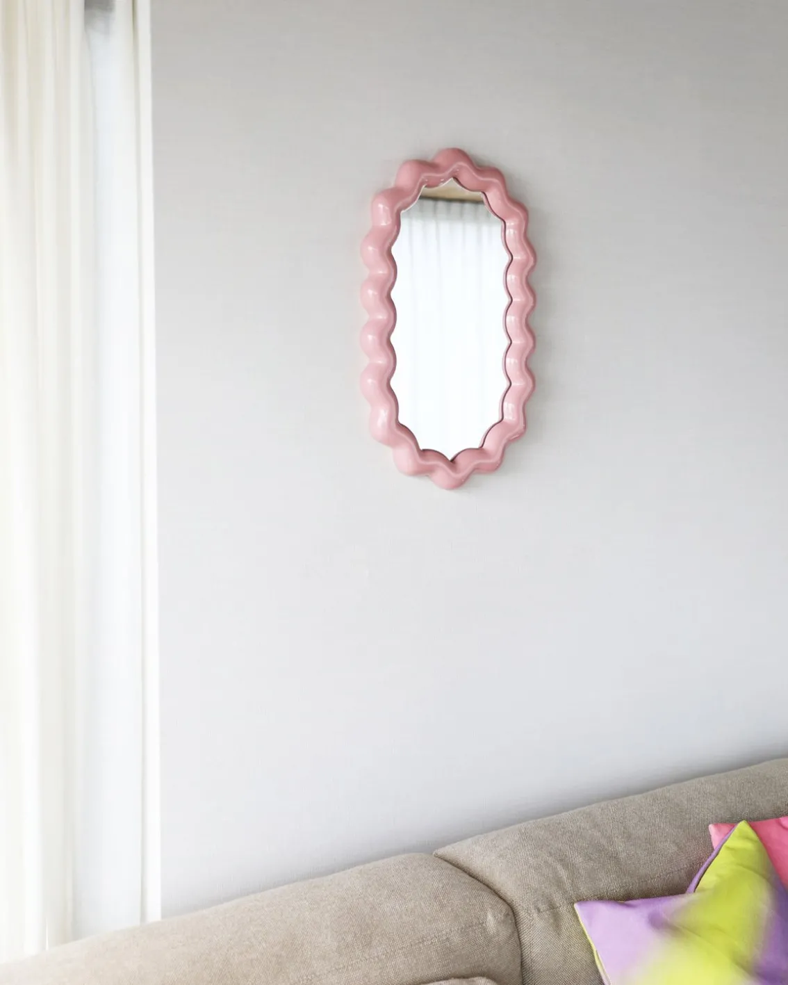 &Klevering Zigzag Mirror Blush